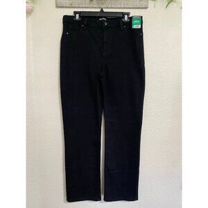 Buffalo David Bitton High Rise Straight Jeans, Women's Size 12 Black NEW